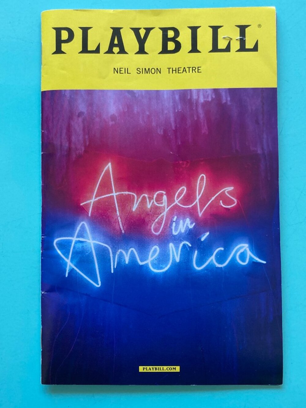 Playbill Angels in America Andrew Garfield Nathan Lane Lee Pace Tickets attach